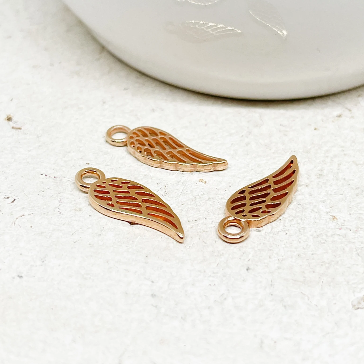 Flügel Metall Anhänger 3 St.