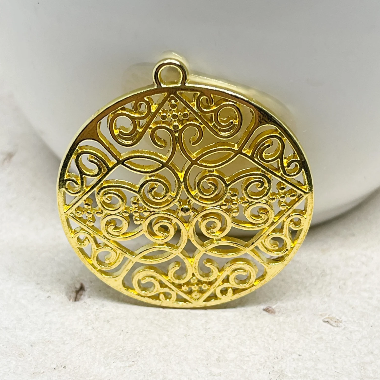 Metallanhänger, Herzornament Anhänger