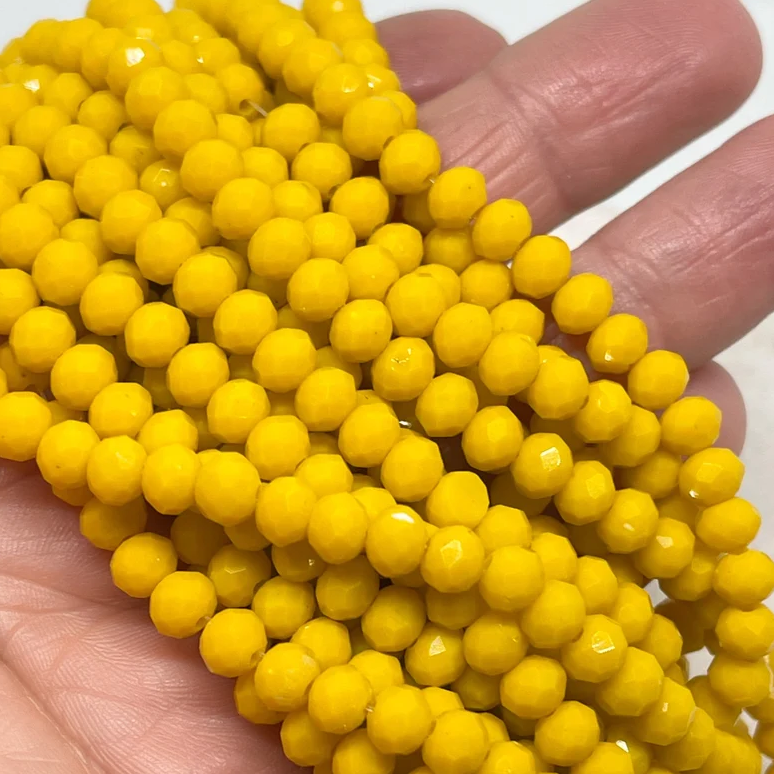 Kristallperlen 6mm Gelb