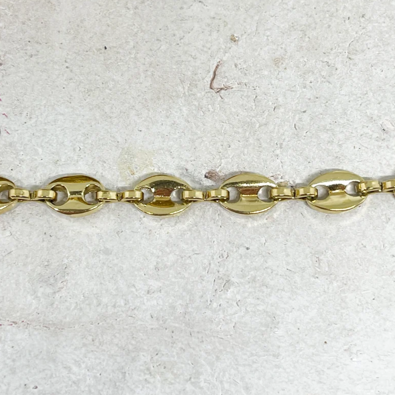 Ionenbeschichtung (IP) 304 Edelstahl Kette 1m Kaffeebohnenkette