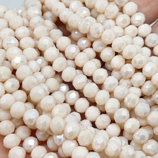 Kristallperlen 6mm Beige