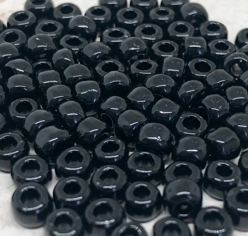 TOHO Perlen Rocaille 10 Gramm Schwarz Nr. 49