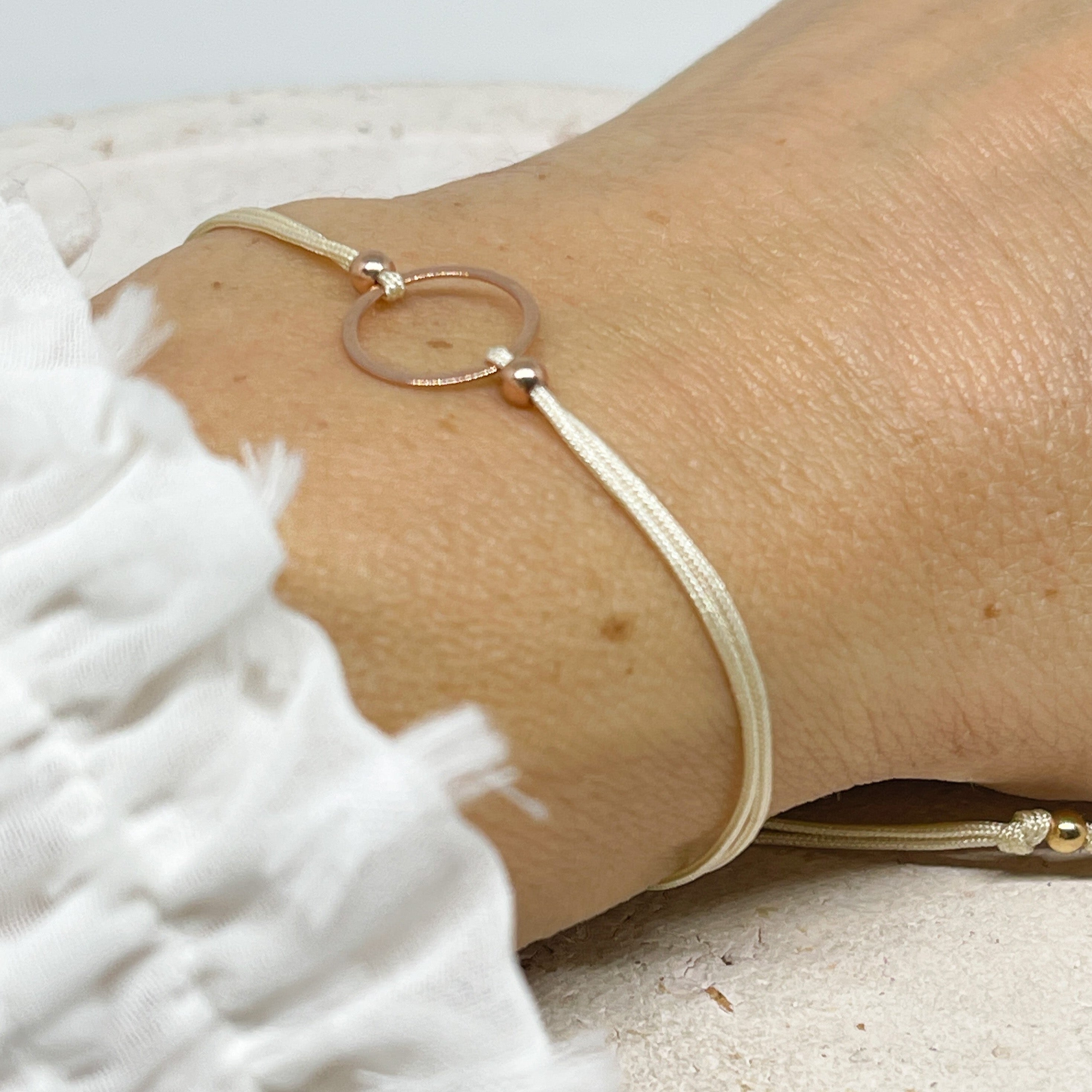 Armband mit Kreis aus 925 Sterling Silber