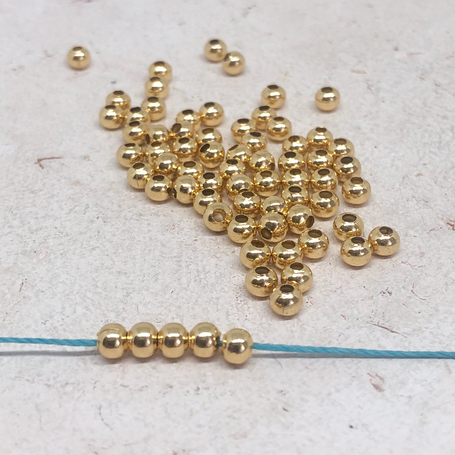 Edelstahlperlen 30 St.