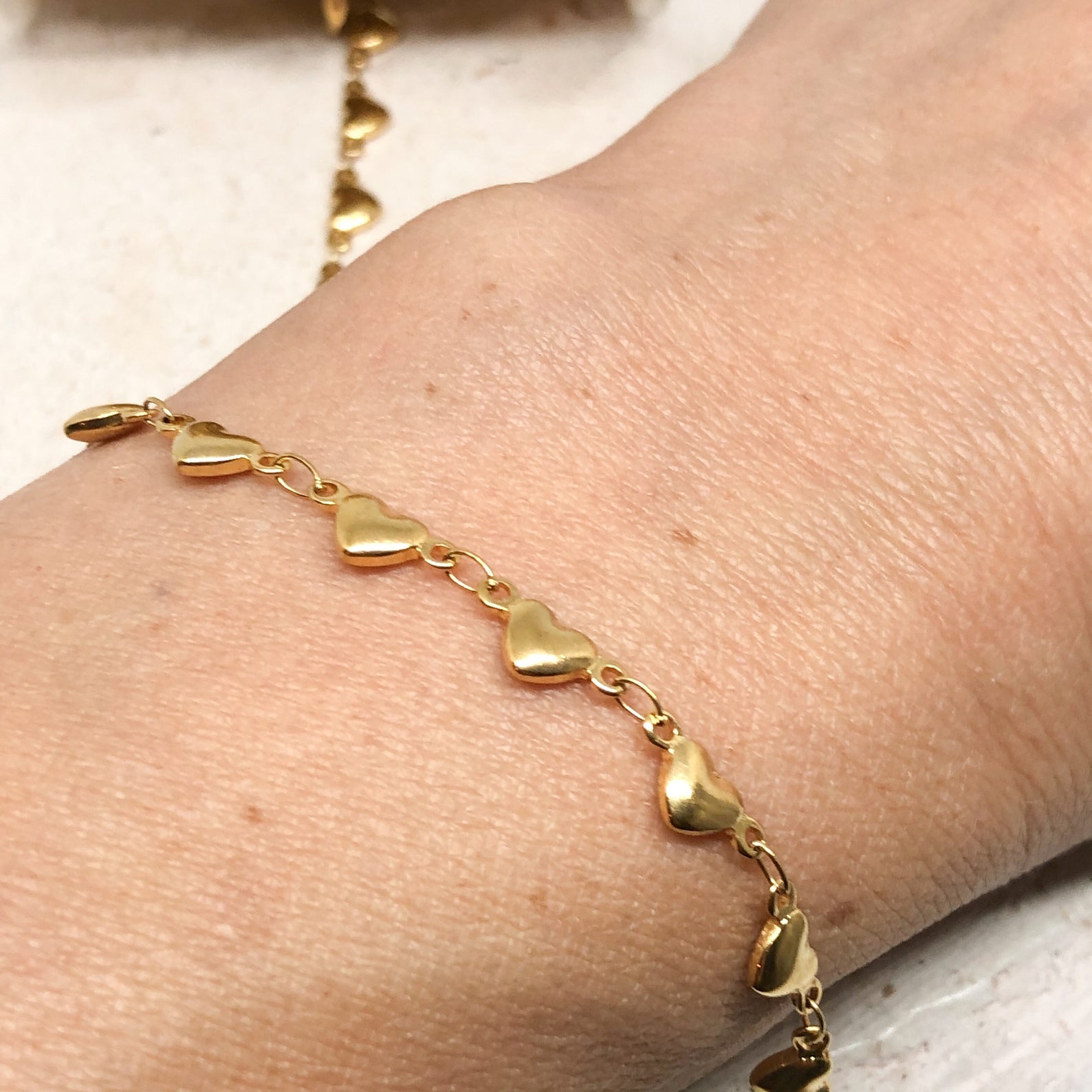 Edelstahl Herz Kette, IP Beschichtung, Wasserfest