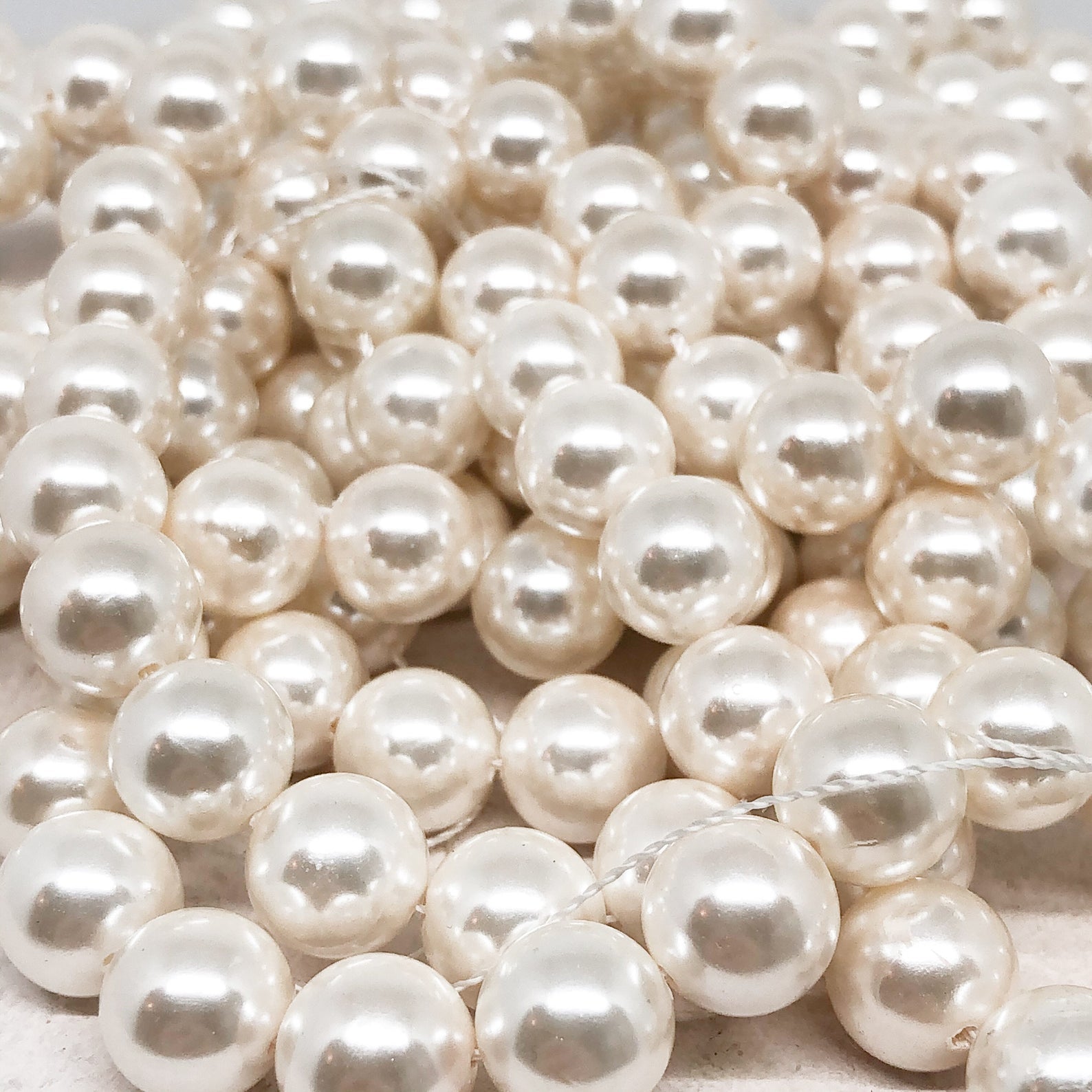 Muschelkern Perlen 10mm