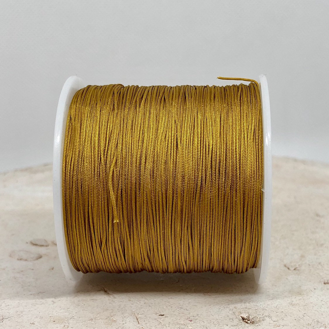 Macraméband 10m 0,5mm Senf Gelb