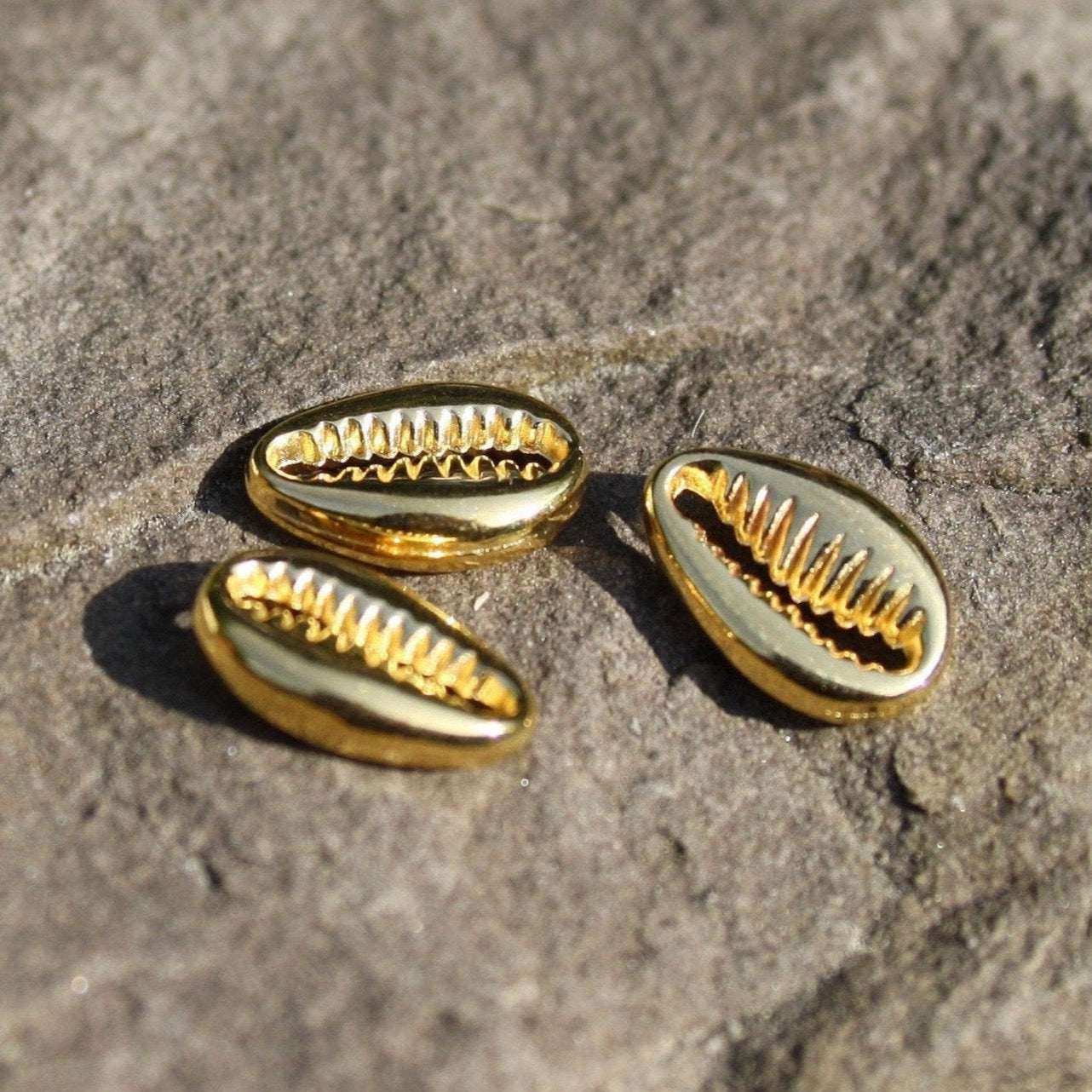 Muschel Verbinder DQ Metall 3 St. - goldfarben