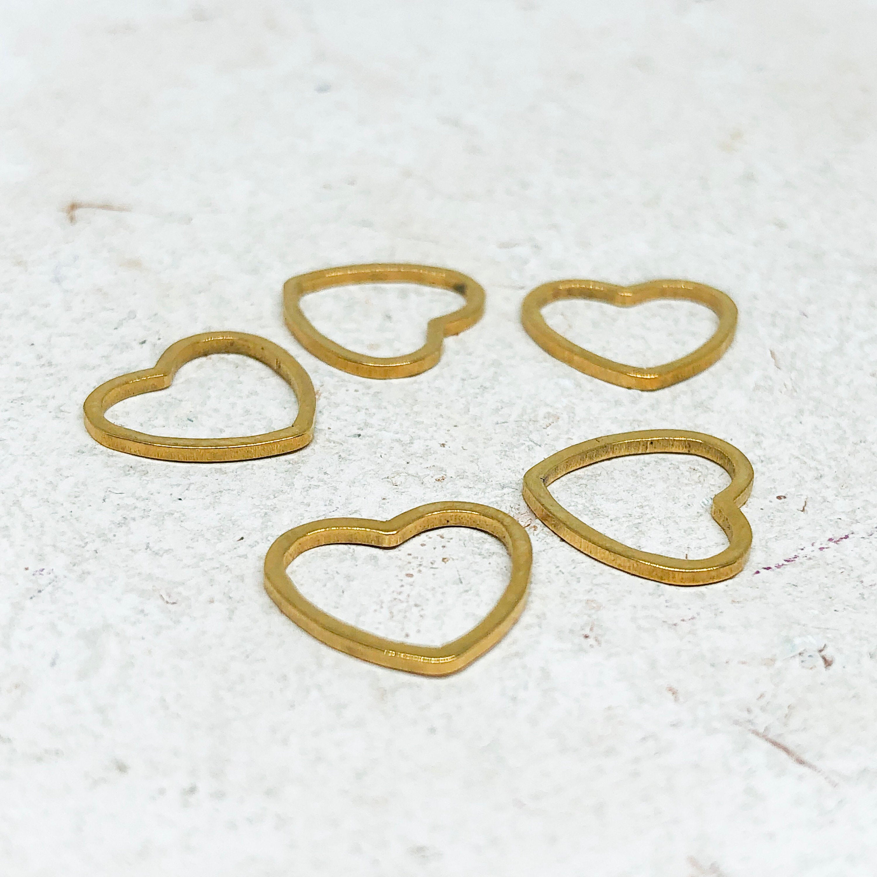 Herz Verbinder aus Edelstahl 5 St.