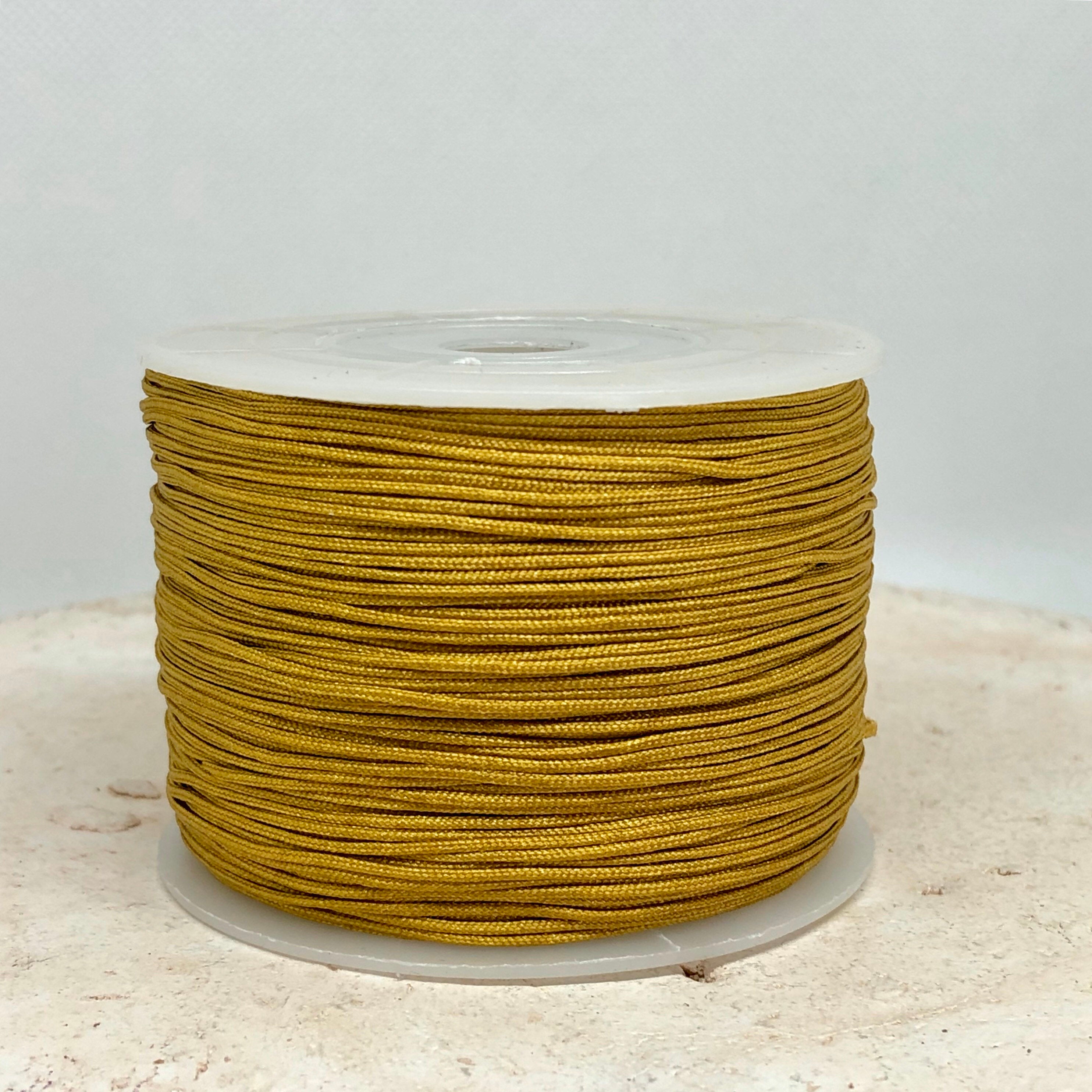 Macraméband 10m 1mm Senf Gelb