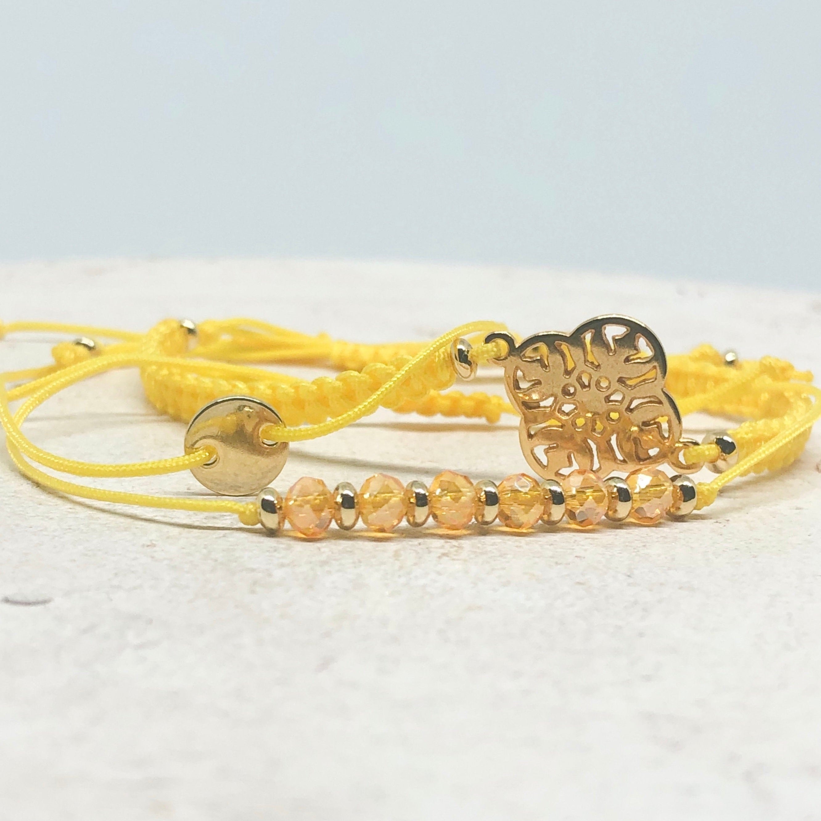 Drei Armbänder Gelb Gold