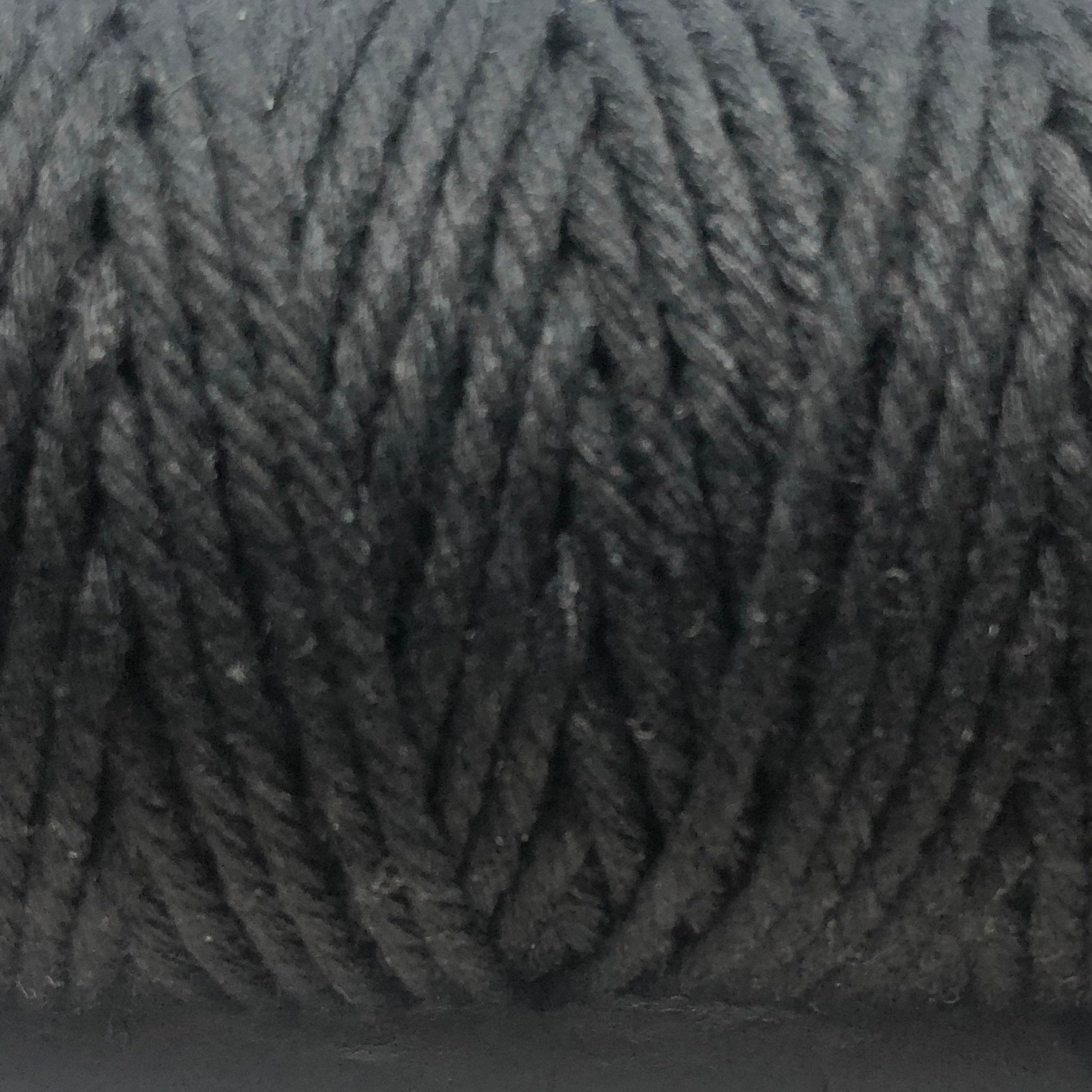 Macrameeband 2mm / 3mm Baumwolle gedreht 10m Schwarz