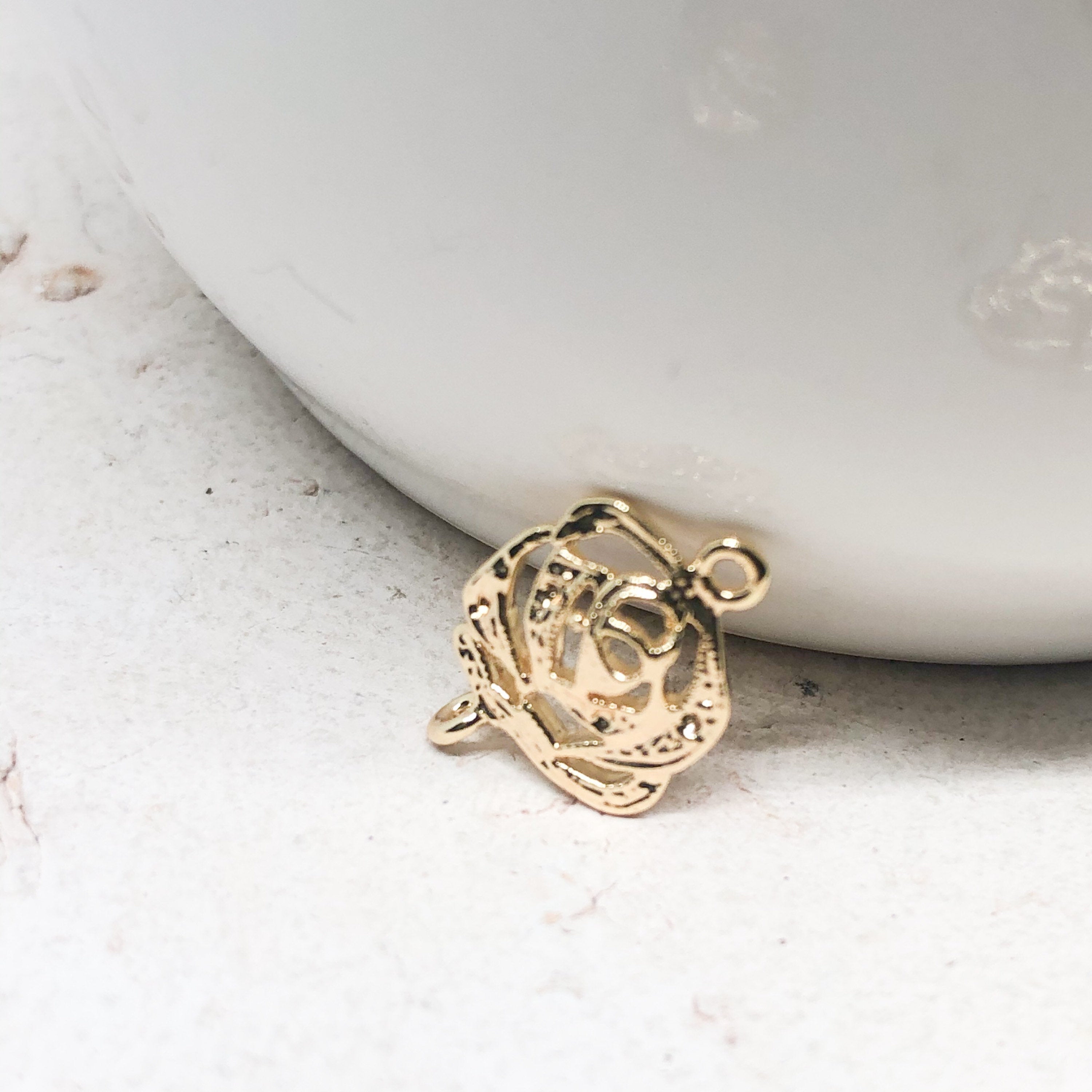 Verbinder Blume 3 St., Verbinder für die Macramee Armbänder