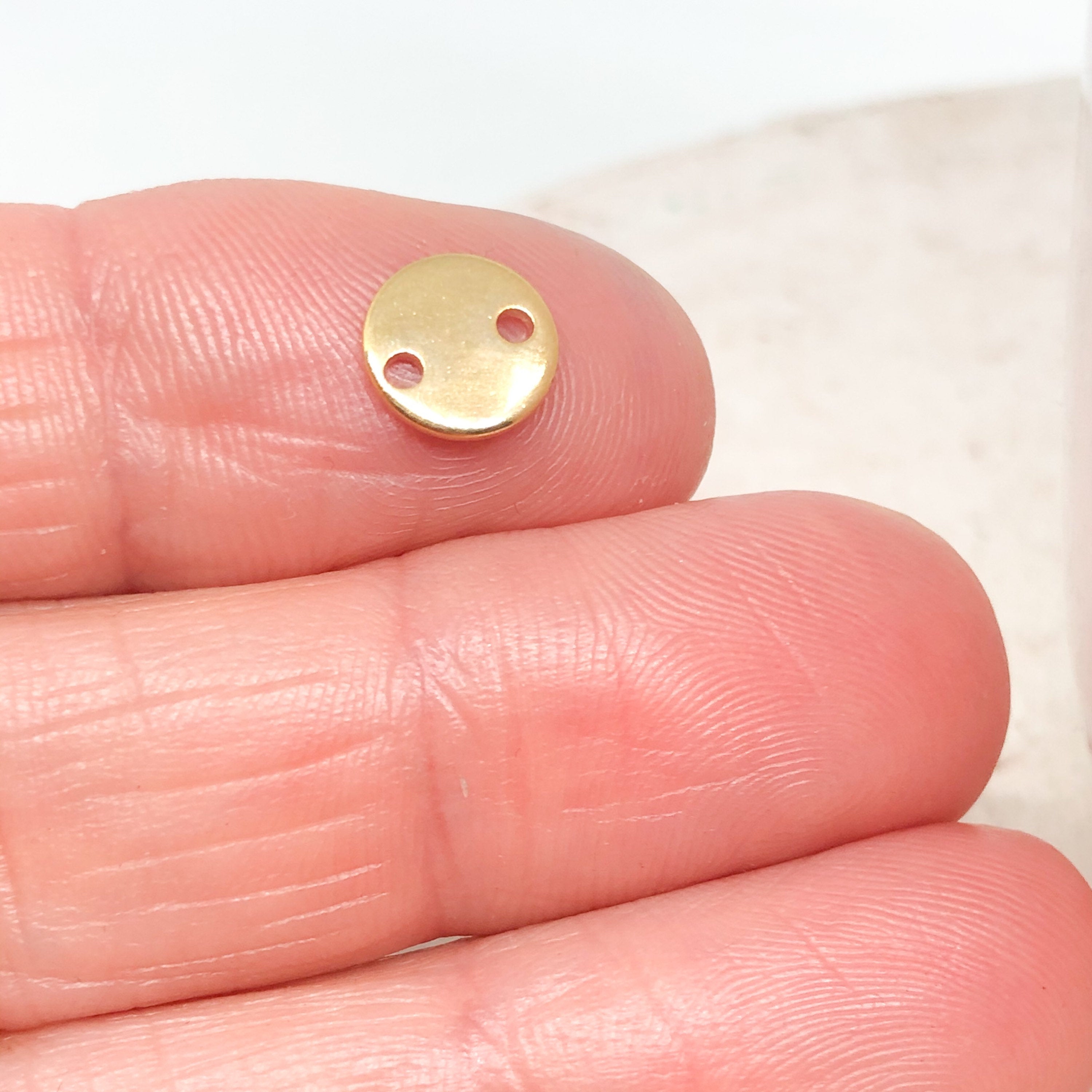 Edelstahl Verbinder Plättchen 5 St., Conector Plättche