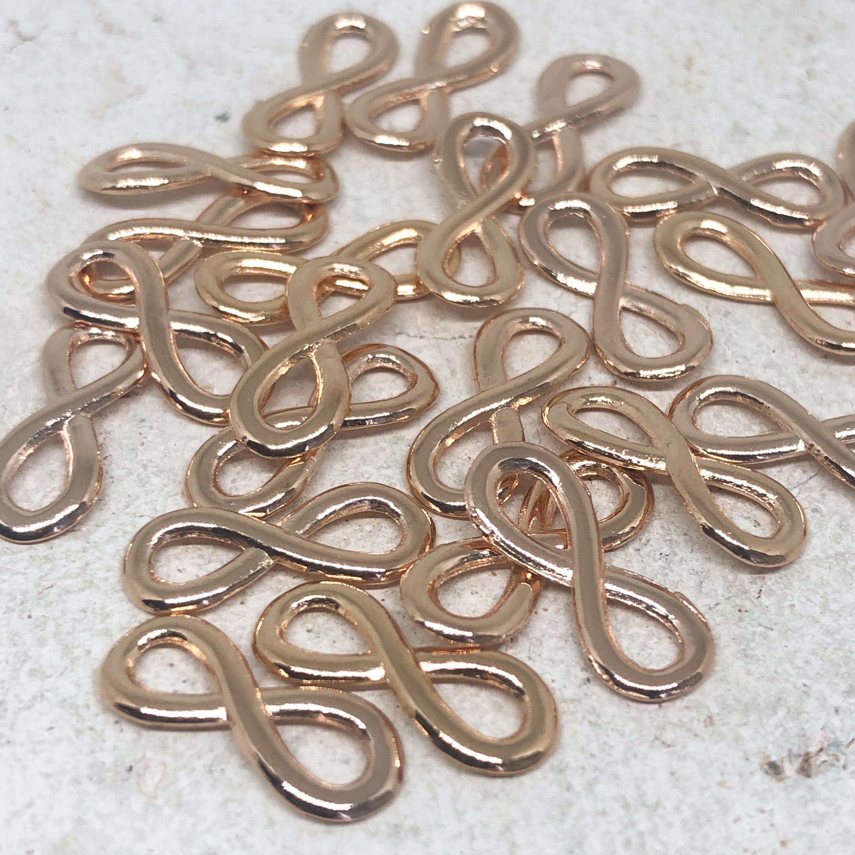 Unendlichkeitzeichen Verbinderv 5 St., DQ Metall, Infinity Conector