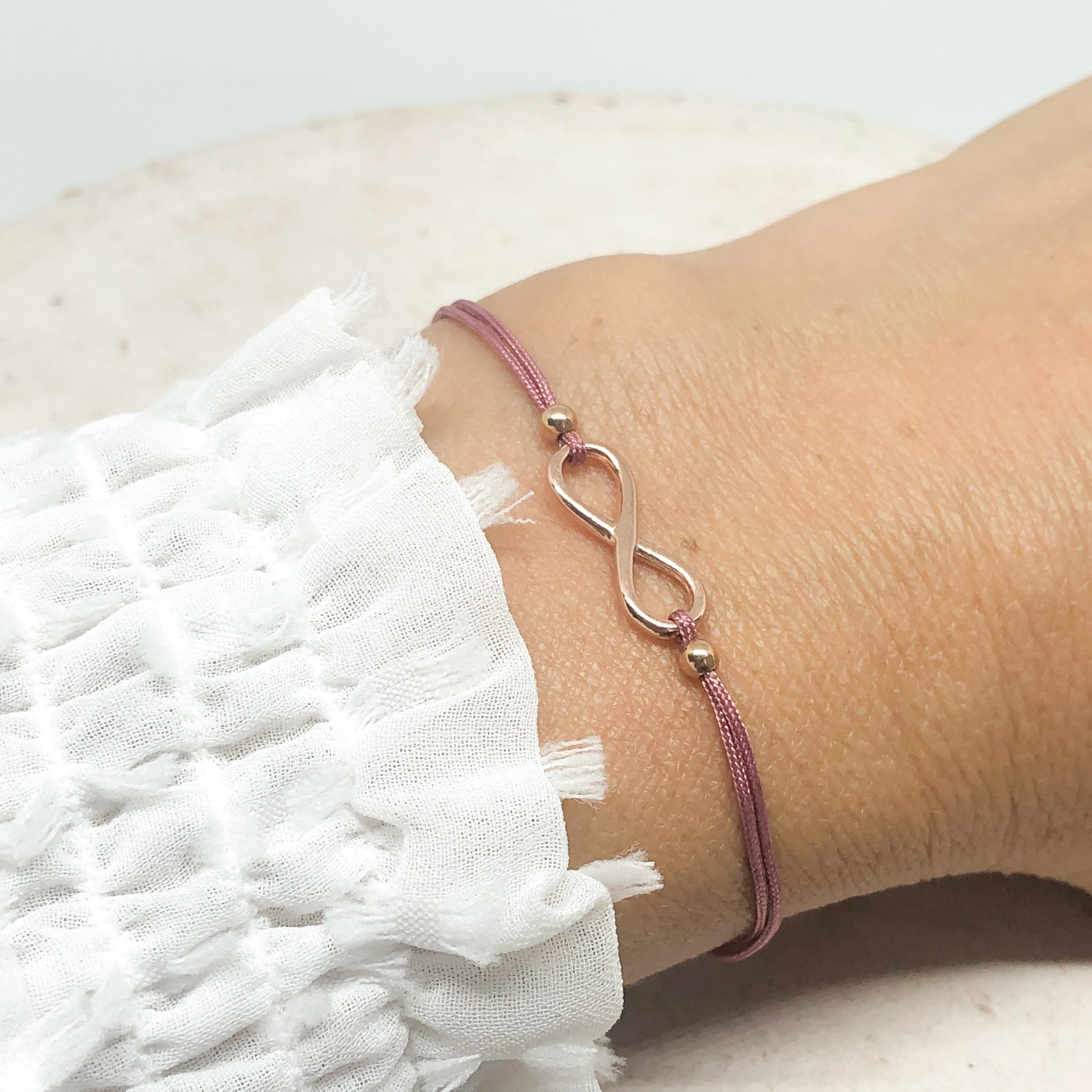 Armband mit Unendlichkeitszeichen aus 925 Sterling Silber