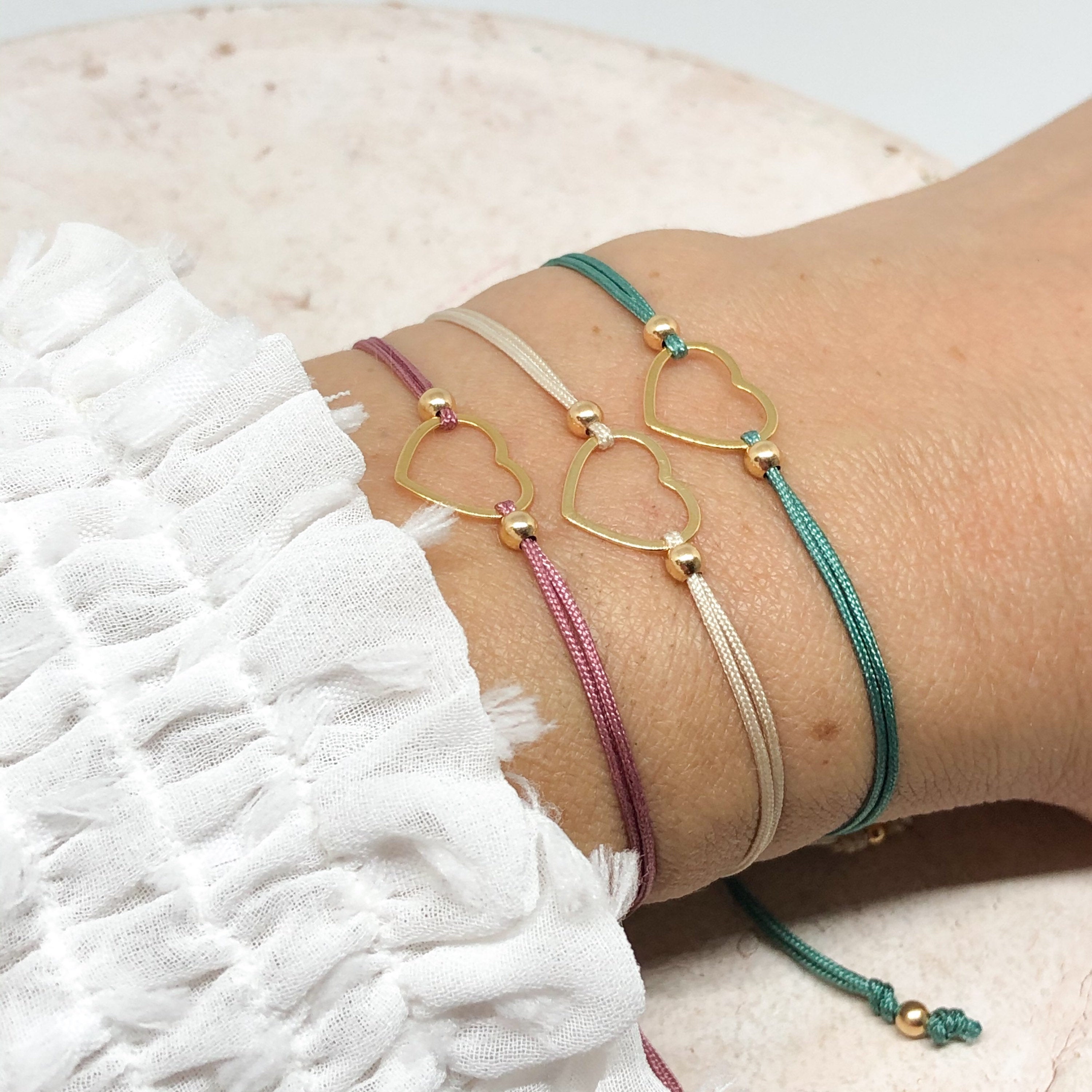 Armband mit Herz aus 925 Sterling Silbe