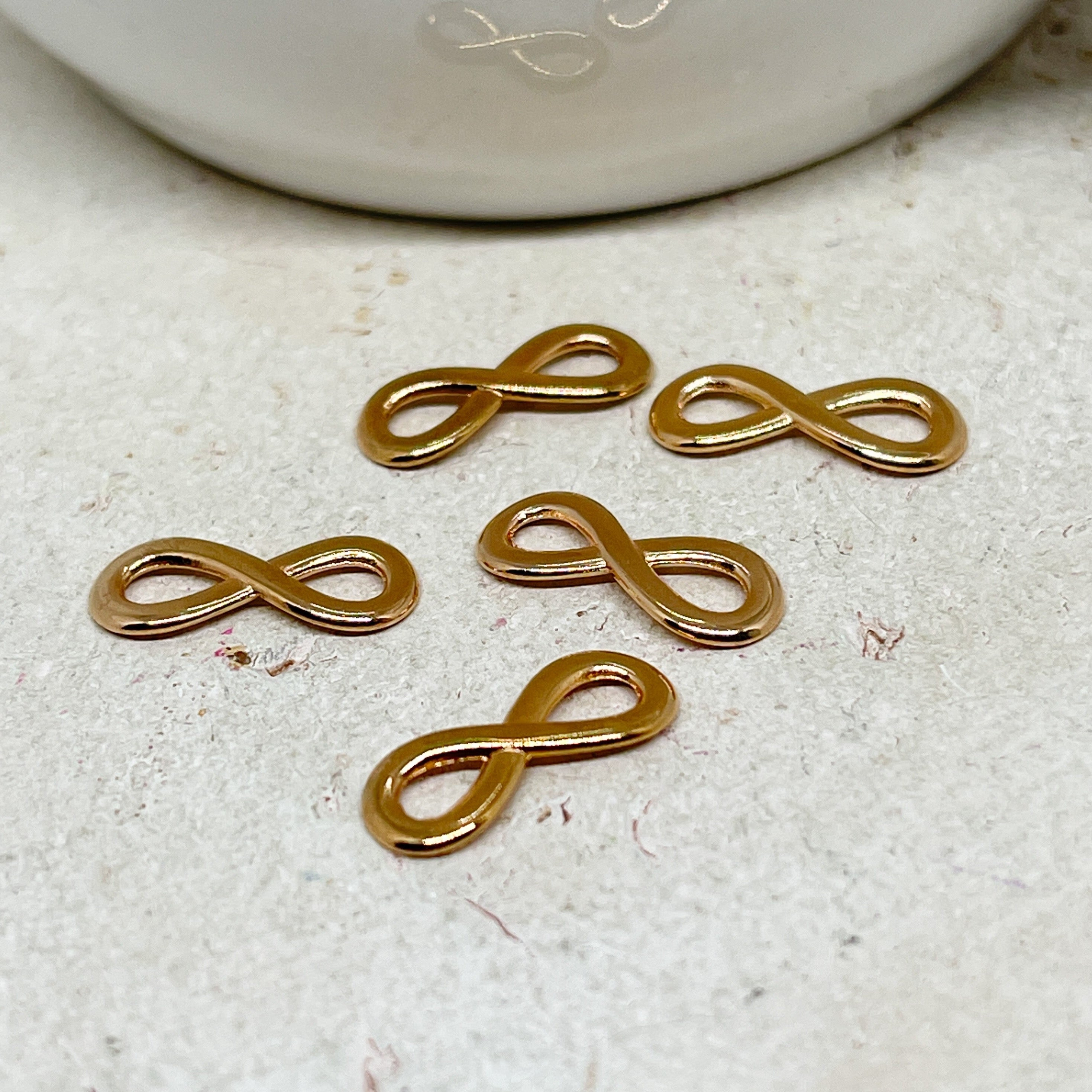 Unendlichkeitzeichen Verbinderv 5 St., DQ Metall, Infinity Conector