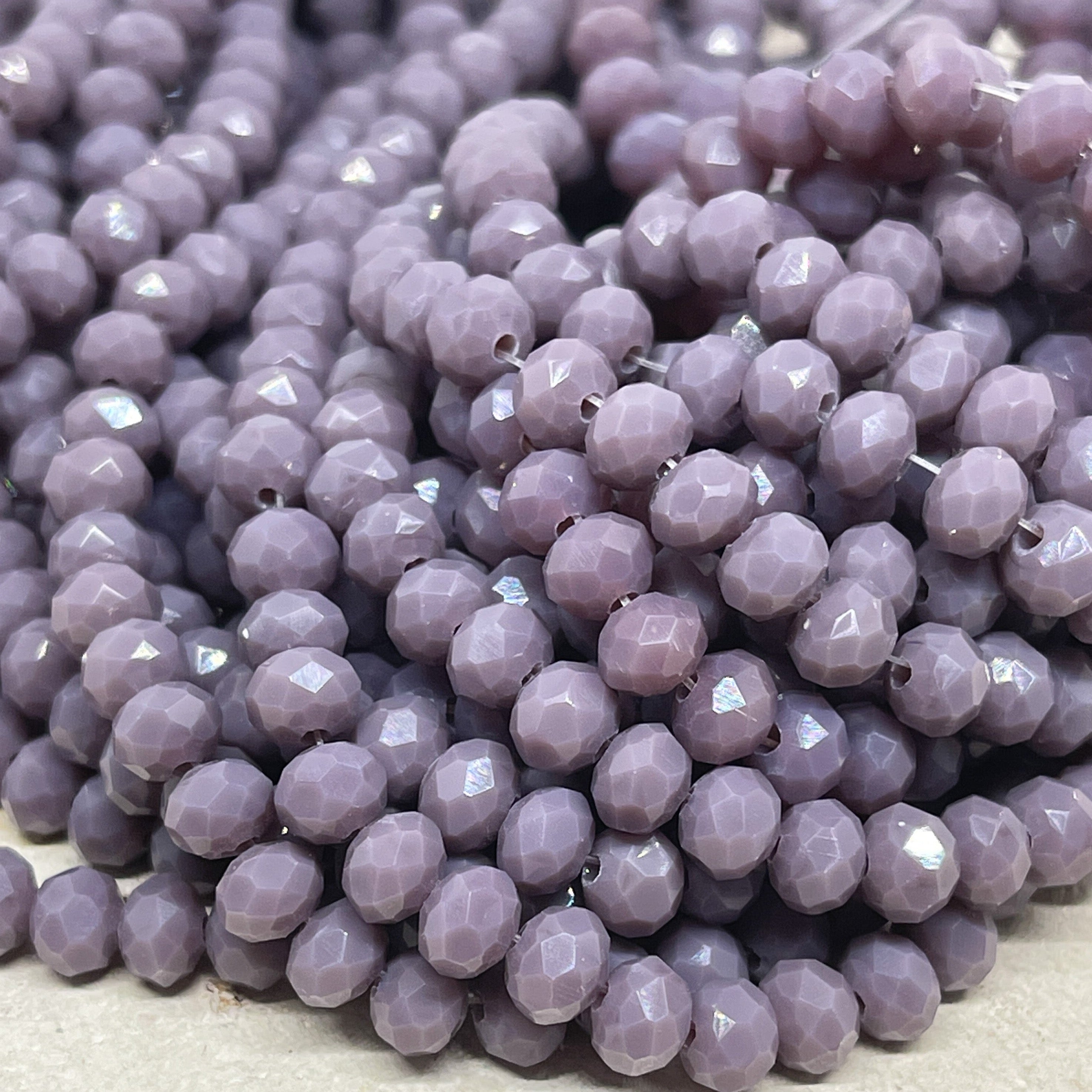 Kristallperlen 6mm Lila