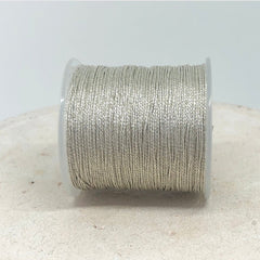 Macraméband Gold/Silber Metallic 0,8mm/1mm