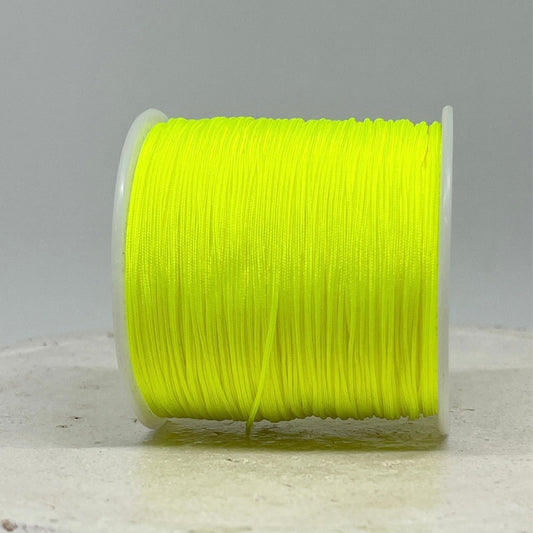 Macraméband 10m 0,8mm Neongelb