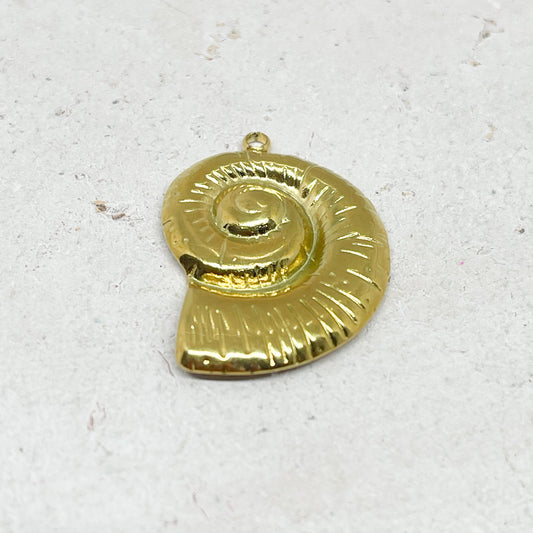 Edelstahl Anhänger Schnecke