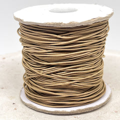 Elastisches Band, 5 Meter Band 1mm / 0,8mm, Taupe Braun