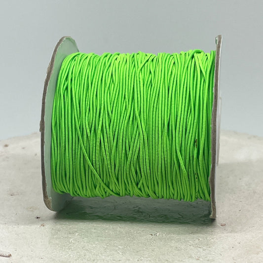 Elastisches Band 0,8mm / 1mm, 5 Meter Gummikordel Hellgrün