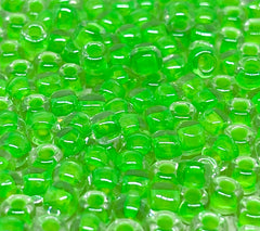 TOHO Perlen Rocaille 6/0 4mm 10g Luminous Neon Green Nr. 805