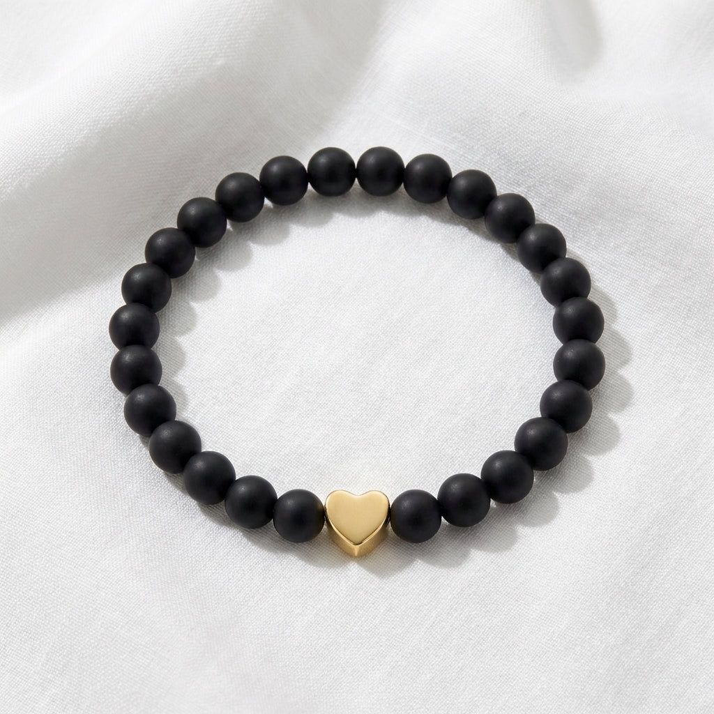 Armband_Achat_mit_Herz_-_Schwarz