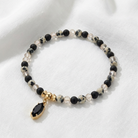 Armband mit Dalmatiner Jaspis Achat Perlen