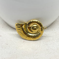 Edelstahl Anhänger Schnecke