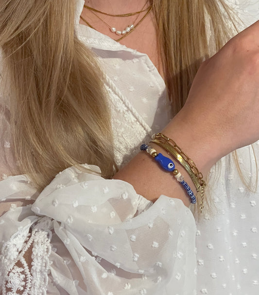 Fisch Armband Blau