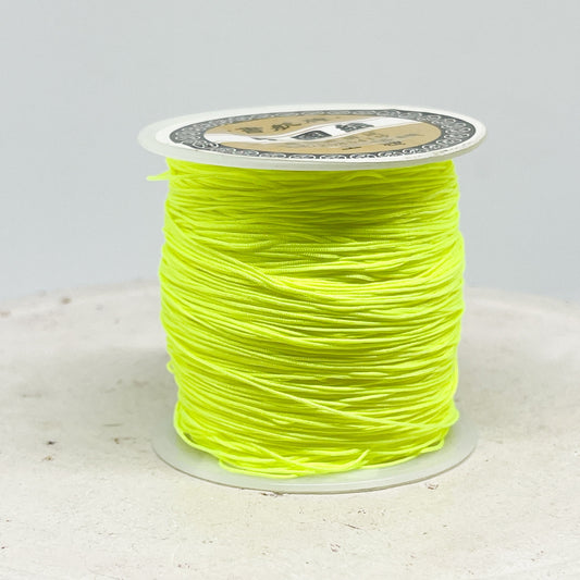 Macraméband 10m 0,5mm Neongelb