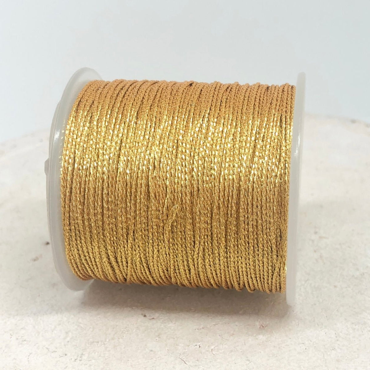 Macraméband Gold/Silber Metallic 0,8mm/1mm