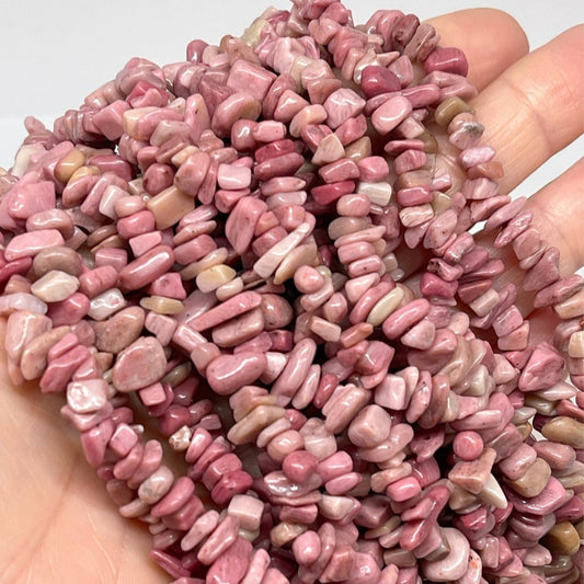 Rhodonite Edelstein Splitter 5mm - 8mm, Nuggets Rhodonite