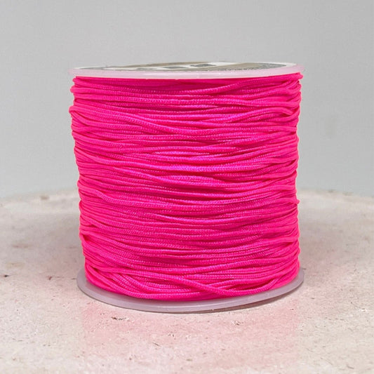 Macrameeband 10m Neon Pink