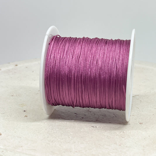 Macraméband 10m 0,5mm Brombeerrosa