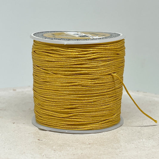 Macraméband 10m 0,8mm Senf Gelb