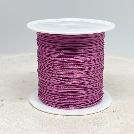 Macraméband 10m 0,5mm Brombeerrosa