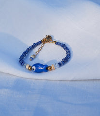 Fisch Armband Blau