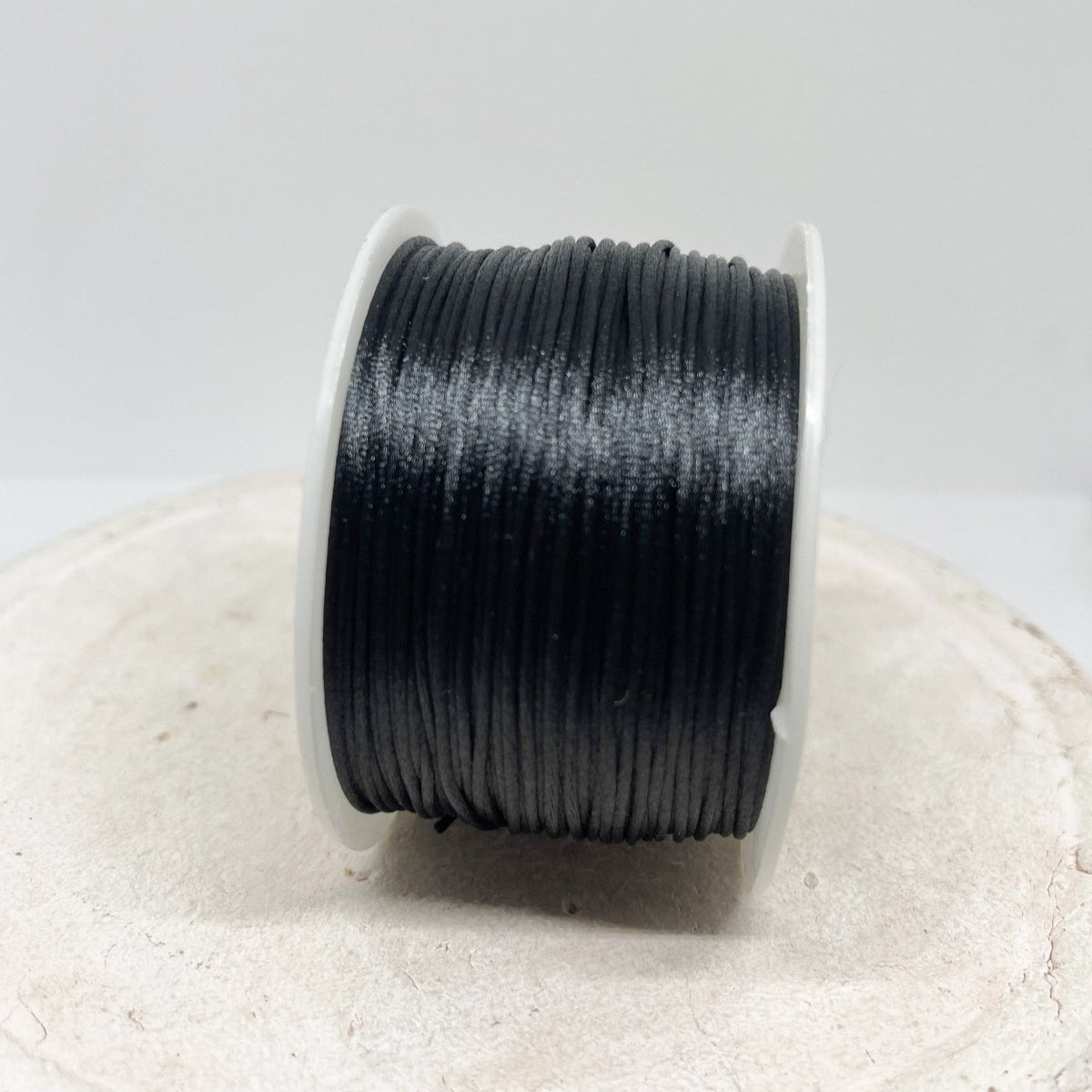 Satinband 1mm Schwarz, 5m Schmuckband