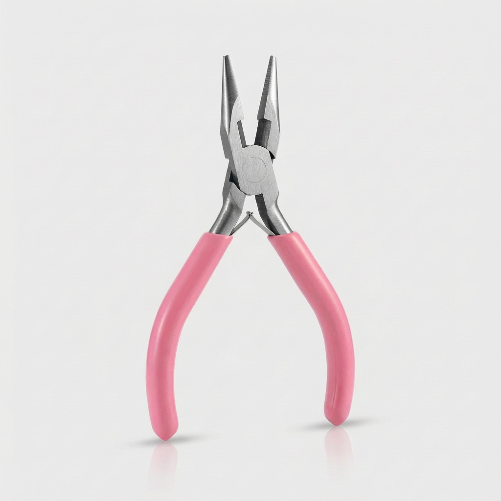 Schmuckzange Flachzange aus Stahl - Rosa