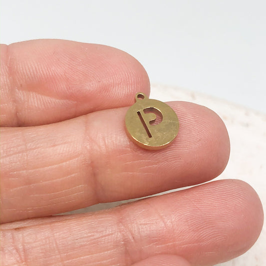 Buchstaben Anhänger Alphabet Initialen A-Z vergoldete
