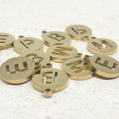 Buchstaben Anhänger Alphabet Initialen A-Z vergoldete