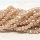 Glasschliffperlen  3mm - Farbe Champagner
