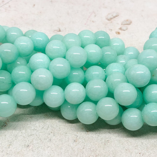 Runde Jadeperlen Naturstein Perlen 4mm Türkisgrün