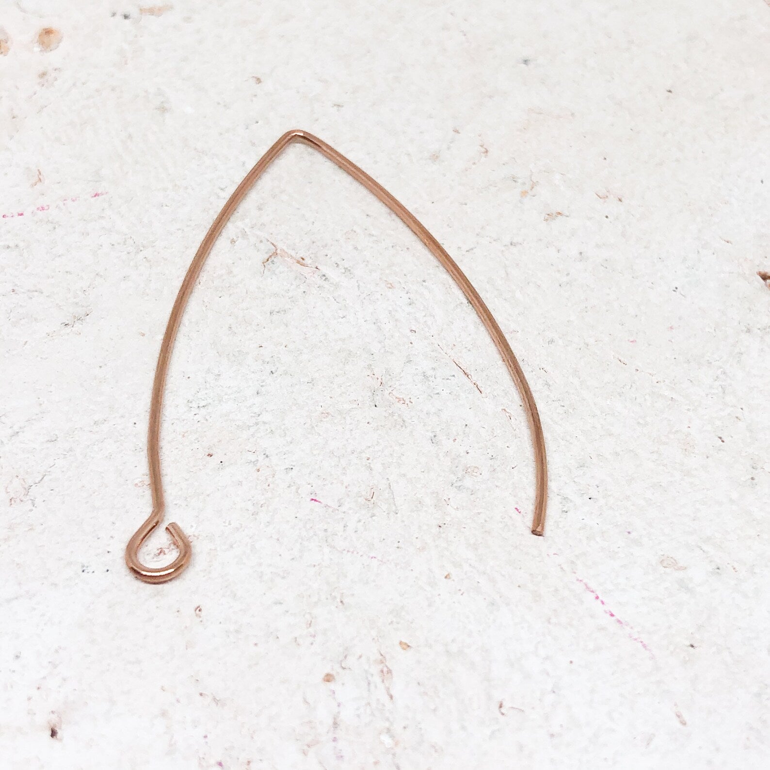 Ohrhaken aus Edelstahl 3 Paar roségoldfarben