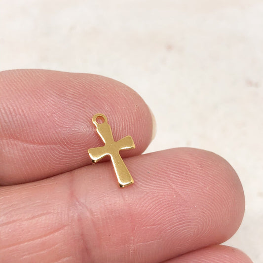 Verschiedene Anhänger aus Edelstahl 10 St. - Goldfarben