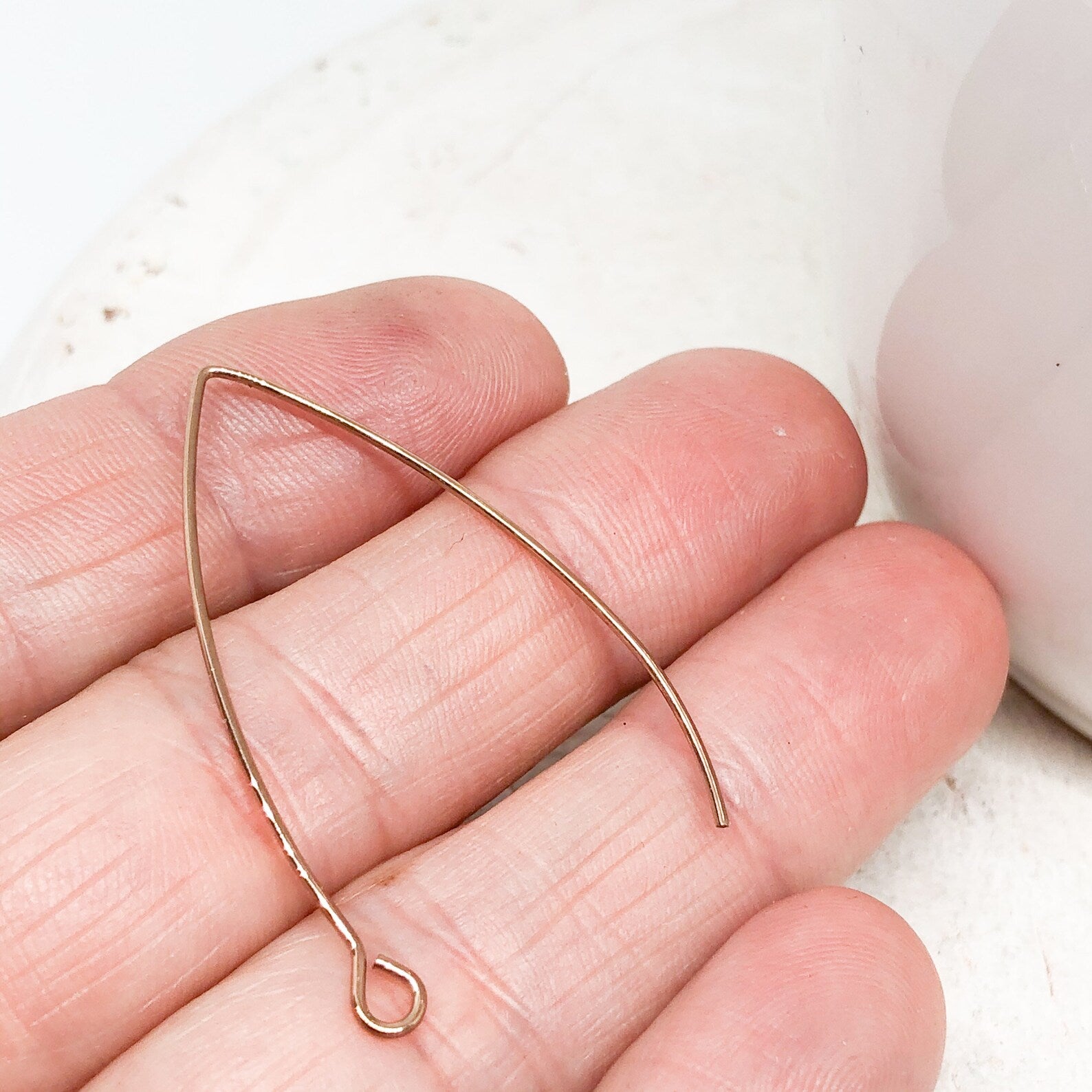 Ohrhaken aus Edelstahl 3 Paar roségoldfarben